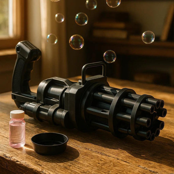 8 Nozzle Gatling Bubble Blaster Toy