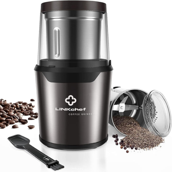 LINKchef Coffee Grinder Electric and Spice Grinder